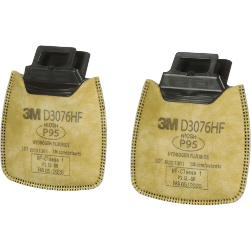 Secure Click Respirator Cartridge, Combination Gas/Vapour Cartridge and Particulate Filter, Acid Gas/P95 Pryde Industrial Inc.