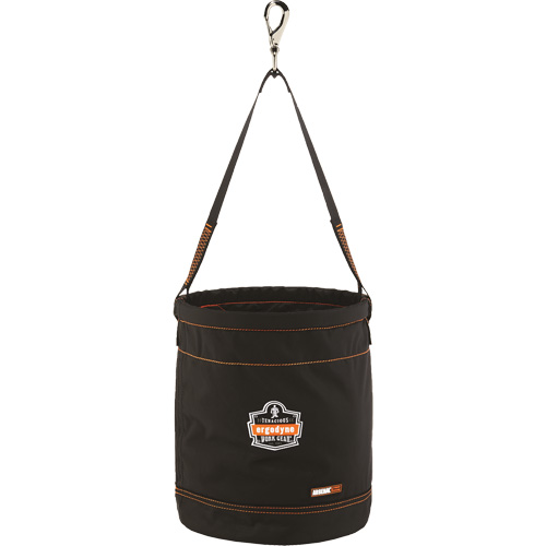 Arsenal&reg; 5970 Swiveling Hook Hoist Bucket, Nylon, 12.5" Dia. x 15" H, 100 lbs. Load Rating Pryde Industrial Inc.