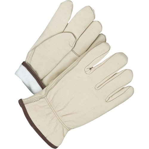 Driver/Roper Gloves, 10, Grain Cowhide Palm, Thinsulate Inner Lining Pryde Industrial Inc.