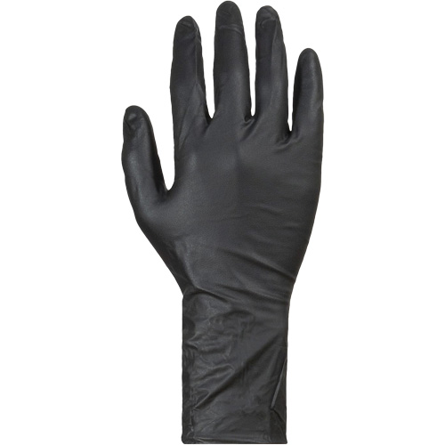 Gants jetables KeepKleen, T-Grand, Nitrile, 8 mils, Sans poudre, Noir Pryde Industrial Inc.