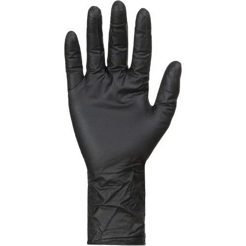Gants jetables KeepKleen, T-Grand, Nitrile, 8 mils, Sans poudre, Noir Pryde Industrial Inc.