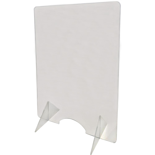 Countertop Safety Shield, 24" W x 32" H Pryde Industrial Inc.