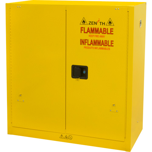 Armoire pour produits inflammables, 30 gal., 2 Porte(s), 43" La x 44" h x 18" p Pryde Industrial Inc.