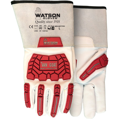Gants r&eacute;sistant aux impacts et aux coupures Van Goat, Taille T-petit, Enveloppe en Cutshield, ASTM ANSI niveau A5/EN 388 niveau E Pryde Industrial Inc.