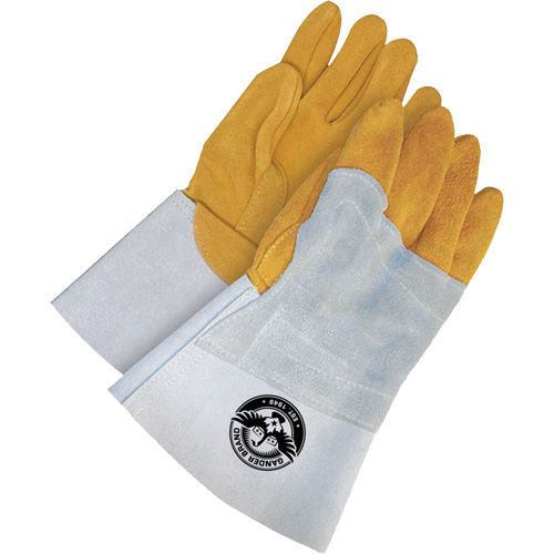 Gants de soudage &agrave; l'arc TIG Gander Brand, Cuir de daim refendu, Taille 10 Pryde Industrial Inc.
