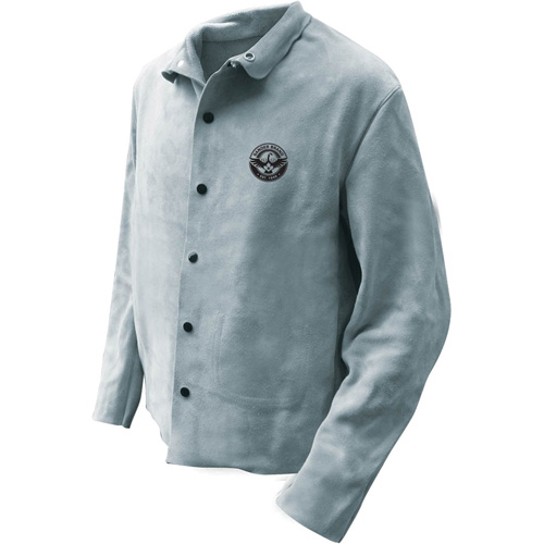 Veste de soudeur, Cuir, 5T-Grand, Gris Pryde Industrial Inc.