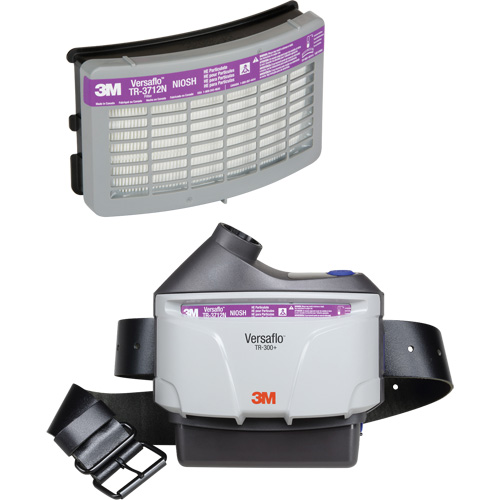 Ensemble complet d'APR &agrave; &eacute;puration d'air motoris&eacute; Versaflo TR-300, Pile Lithium-ion Pryde Industrial Inc.