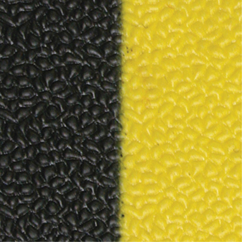 Tapis antifatigue Airsoft, Rugueux, 3' x 5' x 3/8", Noir/Jaune, &eacute;ponge en PVC Pryde Industrial Inc.