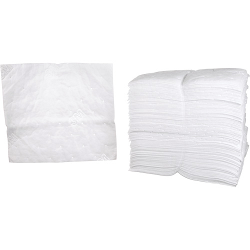 Petroleum Sorbent Pads, Oil Only, 19" x 17", 38.7 gal. Absorbancy Pryde Industrial Inc.