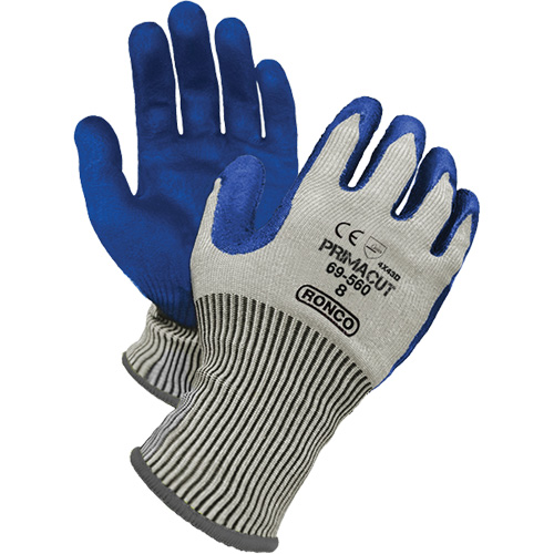 PrimaCut Cut Resistant Gloves, Size 8, 13 Gauge, Nitrile Coated, HPPE Shell, ANSI/ISEA 105 Level 4/EN 388 Level 5 Pryde Industrial Inc.