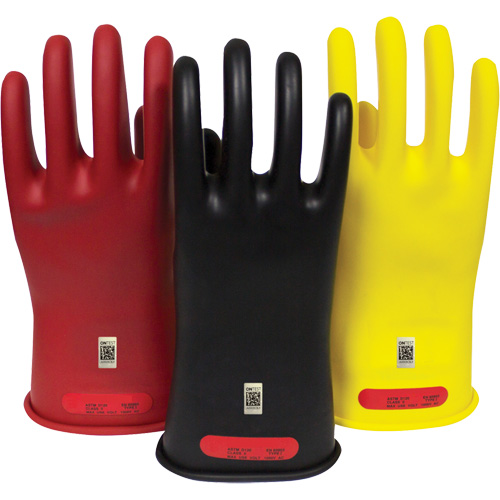 Arcguard Rubber Voltage Gloves, Size 8, 10" L Pryde Industrial Inc.