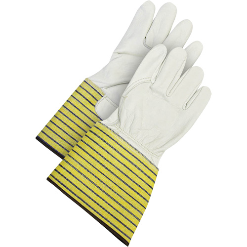 Classic Fitter's Gloves, Large, Grain Cowhide Palm, Fleece Inner Lining Pryde Industrial Inc.