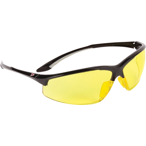 Dynamic Hummingbird Semi-Rimless Safety Glasses, Amber Lens, Anti-Fog, ANSI Z87+/Meets/Exceeds CSA Z94.3 Pryde Industrial Inc.