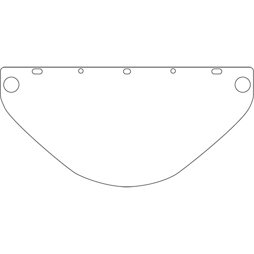 Dynamic Universal Fit Safety Visor, Polycarbonate, Clear Tint Pryde Industrial Inc.