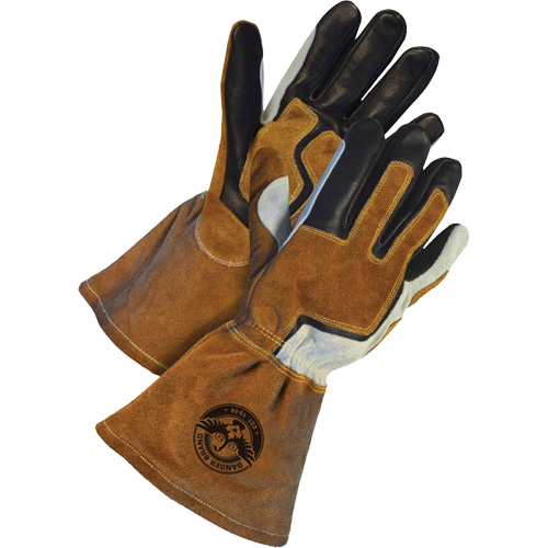 Gants de soudage &agrave; l'arc MIG Gander Brand, Cuir fleur de vache, Taille T-petit Pryde Industrial Inc.