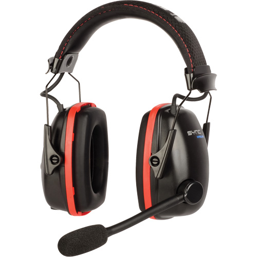 Wireless Hearing Protector Earmuffs with Bluetooth&reg; Audio, Headband Style, 25 dB Pryde Industrial Inc.