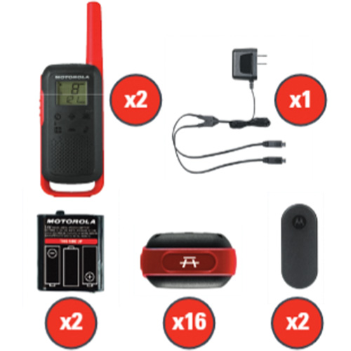 TalkAbout Two-Way Radios, FRS Radio Band, 22 Channels, 32 km Range Pryde Industrial Inc.