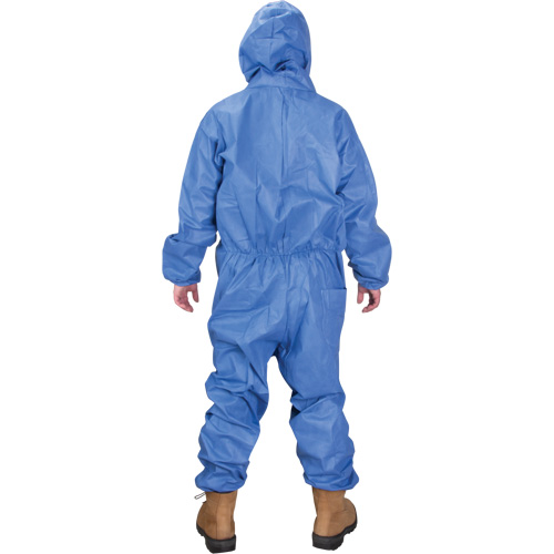 Hooded Coveralls, Medium, Blue, SMS Pryde Industrial Inc.