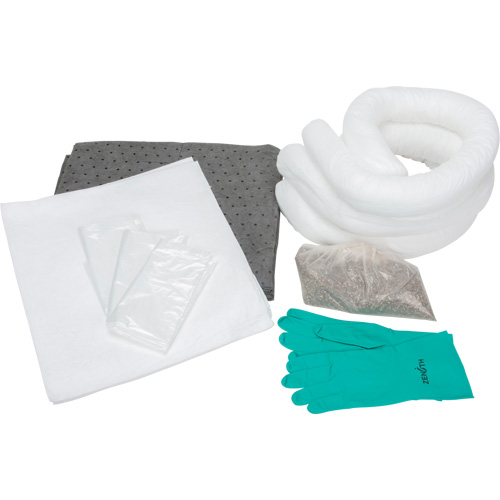 Trousse de lutte contre les d&eacute;versements de premi&egrave;re qualit&eacute;, Huile seulement/Universel, Sac, Absorbance de 10 gal. US Pryde Industrial Inc.