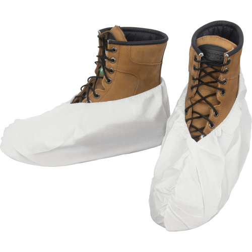 Couvre-chaussures, Taille unique, Microporeux, Blanc Pryde Industrial Inc.