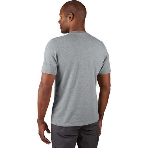 Hybrid Work Tee Shirt, Men's, Small, Grey Pryde Industrial Inc.