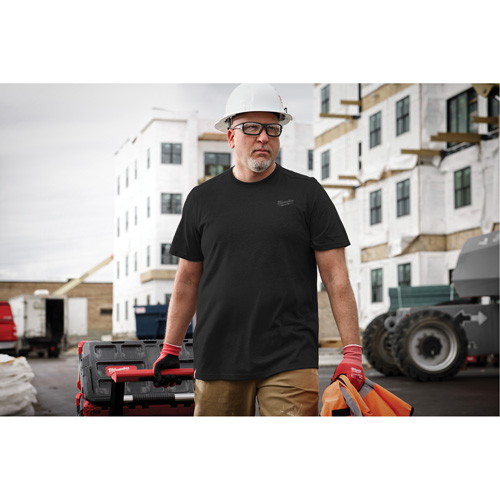 T-shirt de travail hybride, Hommes, Petit, Noir Pryde Industrial Inc.