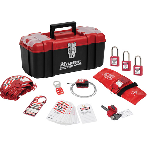Trousse de cadenassage personnelle standard avec cadenas en thermoplastique Zenex, Ensemble Vanne, 13 composants compris Pryde Industrial Inc.