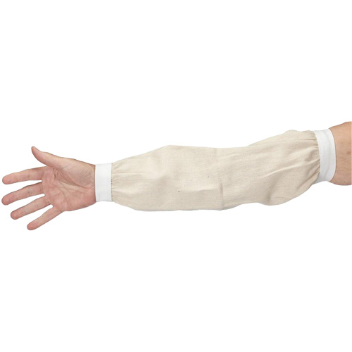 Sleeves, 18", Cotton, White Pryde Industrial Inc.
