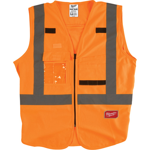 Veste de s&eacute;curit&eacute;, Orange haute visibilit&eacute;, 4T-Grand/5T-Grand Pryde Industrial Inc.