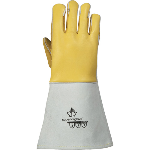 TIG Welding Gloves, Grain Elkhide, Size Small Pryde Industrial Inc.