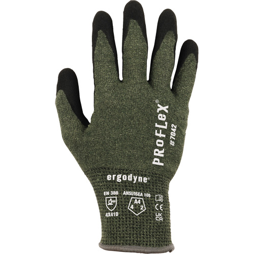 Gants r&eacute;sistant &agrave; la coupe Proflex 7042, Taille Petit, Calibre 18, Rev&ecirc;tement Nitrile, Enveloppe en Aramide, ASTM ANSI niveau A4/EN 388 niveau D Pryde Industrial Inc.