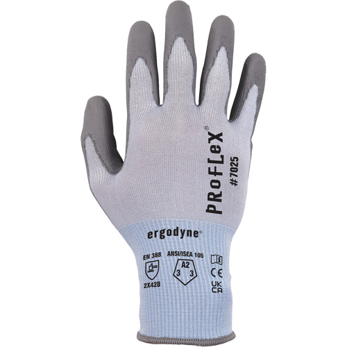 Gants r&eacute;sistant &agrave; la coupe Proflex 7025, Taille Petit, Calibre 18, Rev&ecirc;tement Polyur&eacute;thane, Enveloppe en Nylon/PEHP/Spandex, ASTM ANSI niveau A2/EN 388 niveau B Pryde Industrial Inc.