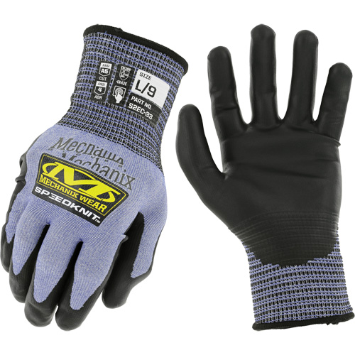 Gants r&eacute;sistants aux coupures SpeeKnit S2EC33, Taille Moyen/8, Calibre 18, Rev&ecirc;tement Ur&eacute;thane, Enveloppe en PEHP/Tungst&egrave;ne, ASTM ANSI niveau A5/EN 388 niveau D Pryde Industrial Inc.