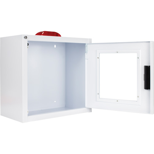 Standard Large AED Cabinet with Alarm & Strobe, Zoll AED Plus&reg;/Zoll AED 3/Cardio-Science/Physio-Control For, Non-Medical Pryde Industrial Inc.