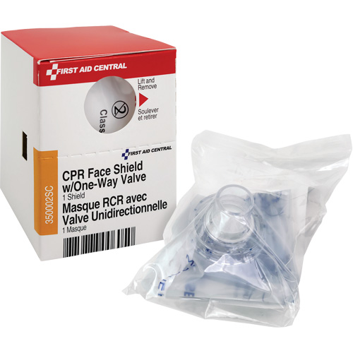 SmartCompliance&reg; Refill CPR Faceshield with One-Way Valve, Single Use Faceshield, Class 2 Pryde Industrial Inc.