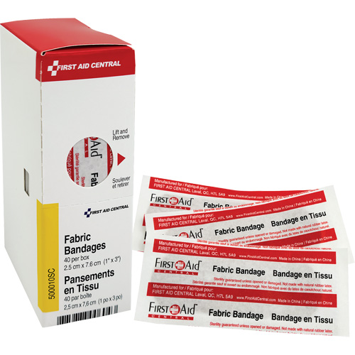 Recharge de bandages adh&eacute;sifs SmartCompliance, Rectangulaire/carr&eacute;e, 3", Tissu, Non st&eacute;rile Pryde Industrial Inc.