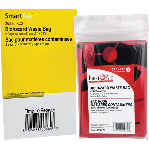 Recharge de sacs &agrave; d&eacute;chets SmartCompliance, Biorisque, 24" lo x 24" la Pryde Industrial Inc.