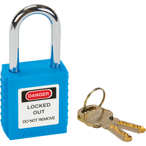 Lock for Lockouts, Keyed Different, Thermoplastic, 1-1/2" Width Pryde Industrial Inc.