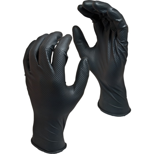 Green Monkey Biodegradable Disposable Gloves, Small, Nitrile, 8-mil, Powder-Free, Black Pryde Industrial Inc.