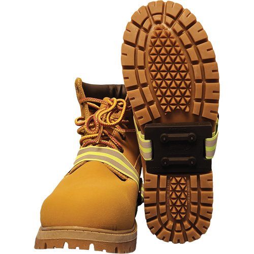 Dispositif de traction &agrave; semelle interm&eacute;diaire avec talon d&eacute;fini Icetred, Caoutchouc/Carbure de tungst&egrave;ne, Traction Crampon, Taille unique Pryde Industrial Inc.