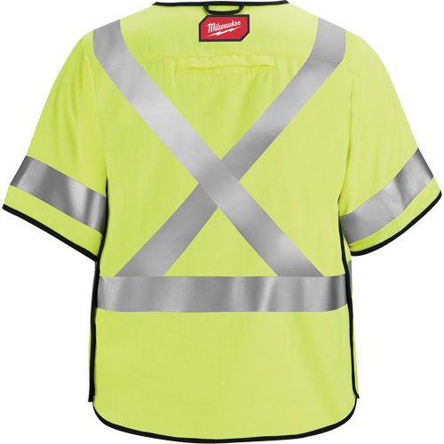 Breakaway Mesh Safety Vest, Black/High Visibility Lime-Yellow, Medium/Small Pryde Industrial Inc.