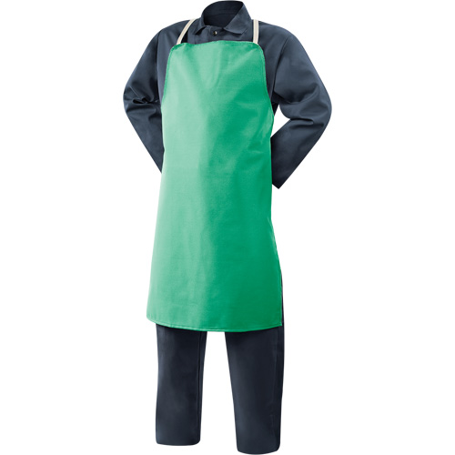Tablier en coton ignifuge Weldlite, Salopette, 36" lo, Vert Pryde Industrial Inc.
