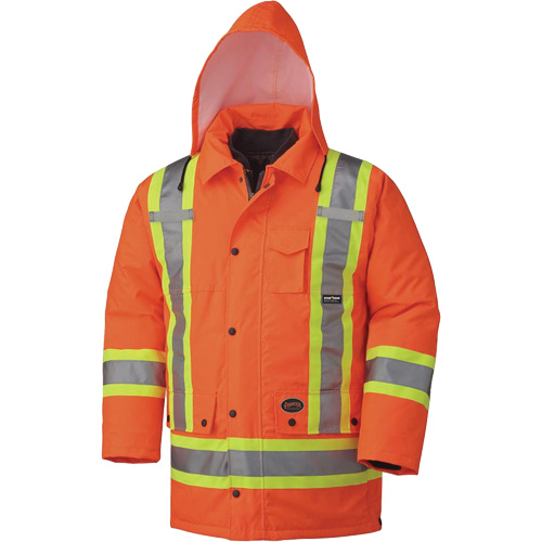5020 Manteau imperm&eacute;able 7 en 1, Orange haute visibilit&eacute;, Petit Pryde Industrial Inc.