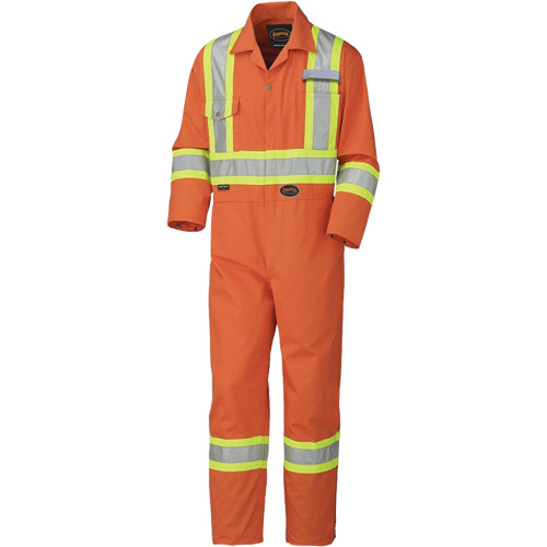 5513T Industrial Wash Coveralls, 40 (Tall), High Visibility Orange Pryde Industrial Inc.