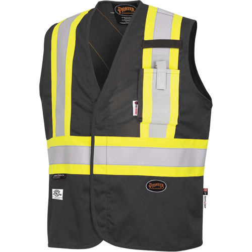 7729 FR-Tech&reg; Flame-Resistant Arc Safety Vest, Small, Black, 10 cal/cm² Pryde Industrial Inc.