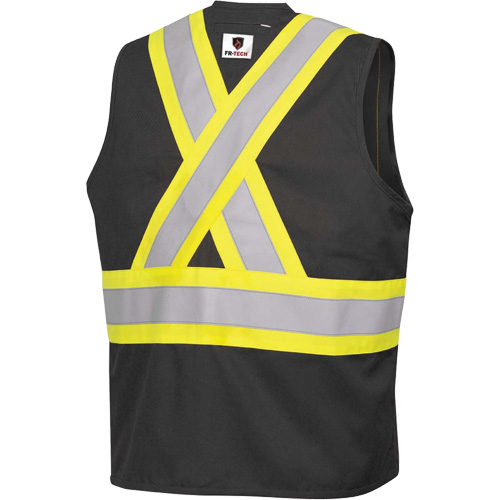 7729 FR-Tech&reg; Flame-Resistant Arc Safety Vest, Small, Black, 10 cal/cm² Pryde Industrial Inc.
