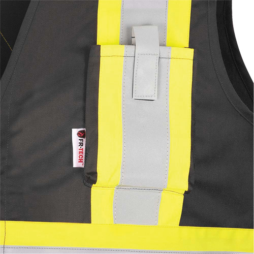 7729 FR-Tech&reg; Flame-Resistant Arc Safety Vest, Small, Black, 10 cal/cm² Pryde Industrial Inc.