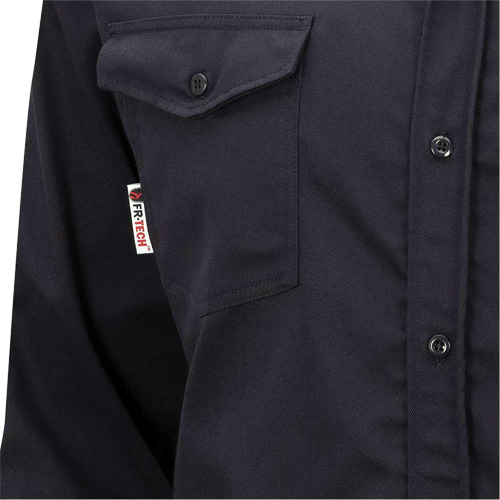 7742 Chemise de s&eacute;curit&eacute; ignifug&eacute;e FR-Tech, Petit, Bleu marin Pryde Industrial Inc.