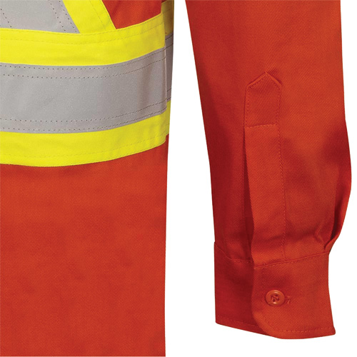 7743 Chemise de s&eacute;curit&eacute; ignifug&eacute;e FR-Tech, Petit, Orange haute visibilit&eacute; Pryde Industrial Inc.