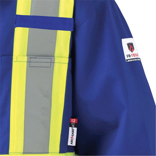 7706T Combinaison ignifuge FR-Tech avec fermetures &agrave; glissi&egrave;re aux jambes, Taille 40 (grand taille), Bleu royal, 9,7 cal/cm² Pryde Industrial Inc.
